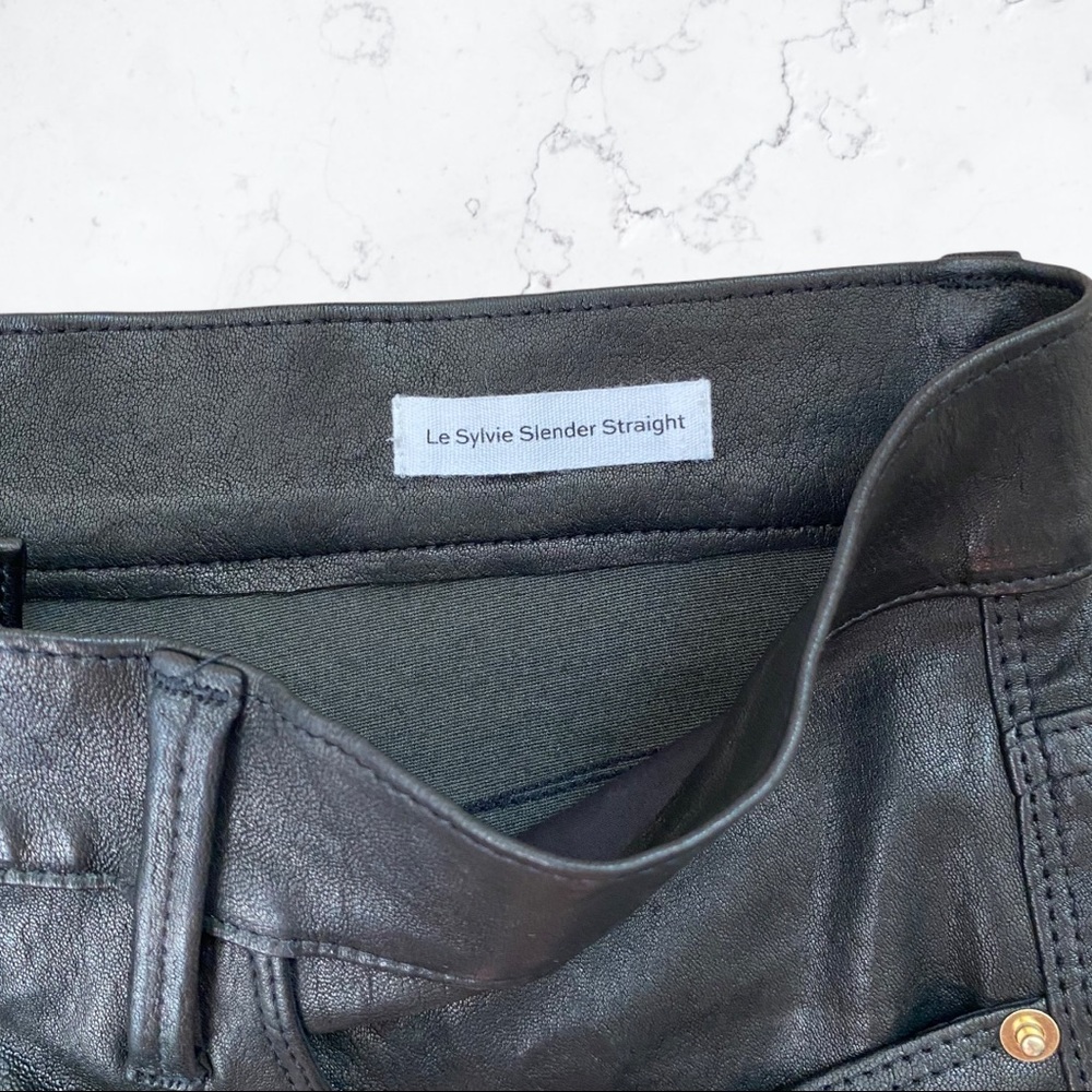 👖Frame Leather Le Sylvie Slender Straight
Noir - Picture 11 of 16